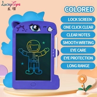 Écran de verrouillage de panneau LCD licorne électrique de 7 pouces tablette de copie de peinture d'essuyage multifonctionnelle réutilisable pour enfants