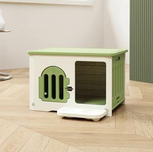 Saisonales kleines Hunde-und Katzen haus Komfortables und wasch bares Haustier nest im Freien mit festem Muster, wasserdicht und geschlossen - Product Image 4