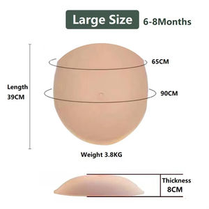 <span class=keywords><strong>ท้อง</strong></span>ปลอมซิลิโคนสำหรับคนท้อง <span class=keywords><strong>2</strong></span>-8 <span class=keywords><strong>เดือน</strong></span> ผิวสัมผัสเหมือนจริง นุ่ม สำหรับการแสดงคอสเพลย์ นักแสดง และการฝึกอบรมการคลอดบุตร - Product Image 5