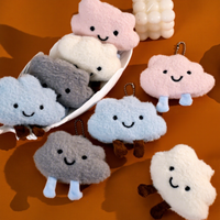 Nouvelle Broche Multifonctionnelle Décorative en Peluche Grande Nuage Mignonne et Créative, Pendentif, Pince à Cheveux, Porte-clés