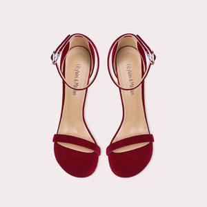 महिलाओं के खुले पैर की ऊँची एड़ी के सैंडल गर्मियों के उथले मुंह में पैर की अंगुली विरोधी फिसलन ऊंचाई बढ़ रही है और कुओनिंग विशेषताएं - Product Image 2