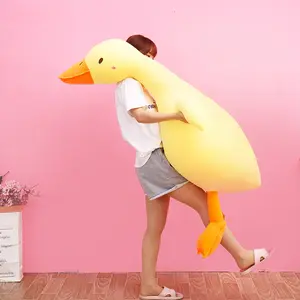 Allogogo Cpc Cute Big Duck Plushies Doll Soft Peluche Stuffed Animal Plush Toy Manufacturer Giant Duck Plush Pillow