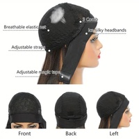 Pas encore d'avis Perruque bandeau vague d'eau cheveux humains sans colle demi perruque avec bandeau brésilien Yaki bandeau perruques pour femmes noires