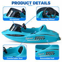 Bateau de karting aquatique en PE rotomoulé pour parcs aquatiques, zones scéniques, stations balnéaires et divertissements en plein air
