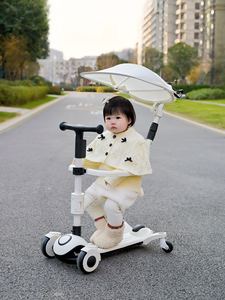 Trottinette Enfant 6-en-1 en Aluminium à 3 Roues avec Siège – À Pousser ou à Glisser ; Jouet Porteur pour Garçons et Filles - Product Image 3