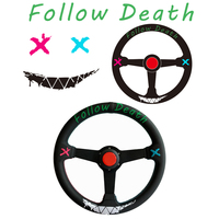 TIYPEOR personnalisation modifié volant broderie gravure cuir et support bricolage volant pour la course