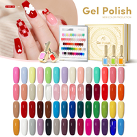 Kit de vernis à ongles en gel DIY avec logo personnalisé, rose vif, semi-permanent, à retirer par trempage, vernis gel UV LED, accessoires de design d'art d'ongles