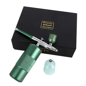 Aérographe en métal Nail Art Tattoo Gun Kit Mini compresseur d'air avec <span class=keywords><strong>injecteur</strong></span> d'oxygène pour les amateurs d'art des ongles et de tatouage - Product Image 5