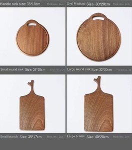 Tagliere Portatile <span class=keywords><strong>a</strong></span> Doppia Faccia in Legno Massello di Ebano e Sandalo per Alimenti Complementari per Bambini e Taglio del Formaggio - Product Image 6