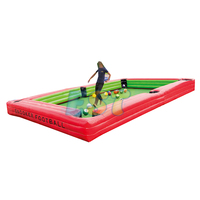 Mesa inflable de Snookball, juegos de billar humanos inflables, construcción de equipos, juegos de arena inflables para adultos