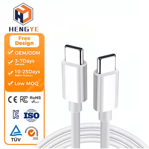 Ondersteunt OEM-logo Duurzame TPE Power Delivery 60W PD-kabels USB-C Premium Witte Oplaadkabel Type-C naar Type-C Kabel Snelladen 60W - Product Image 1