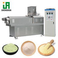 Machine à fabriquer des poudres nutritionnelles en acier inoxydable haute capacité, extrudeuse à double vis automatique pour aliments pour bébés