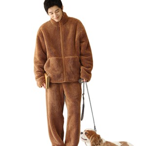 <span class=keywords><strong>Pyjama</strong></span> pour <span class=keywords><strong>homme</strong></span> en <span class=keywords><strong>polaire</strong></span> épaisse pour l'hiver 2025, ensemble <span class=keywords><strong>chaud</strong></span> et décontracté pour la maison, automne et hiver - Product Image 4