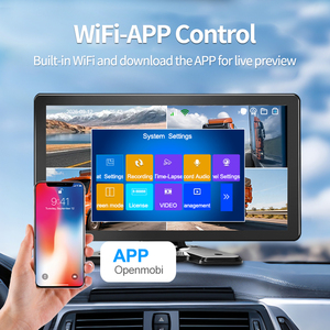 ระบบกล้องมองหลัง 10.1 นิ้ว 4CH ควบคุมผ่านแอพ WiFi พร้อมฟังก์ชั่น GPS และระบบเตือนจุดบอดสำหรับรถบรรทุก ชุดกล้องบันทึกภาพ DVR สำหรับรถบรรทุกหนัก - Product Image 2