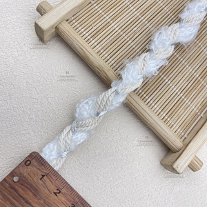 Nhà máy cung cấp tùy chỉnh 10mm <span class=keywords><strong>1.5cm</strong></span> đầy màu sắc polyester ribbon len <span class=keywords><strong>Webbing</strong></span> Trims cho các cạnh của Tweed Hàng may mặc - Product Image 4