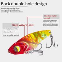 Umpan Logam VIB Ultra Tipis Aotuo Laris Manis, Terbuat dari Tembaga untuk Ikan Bass Mandarin Air Tawar