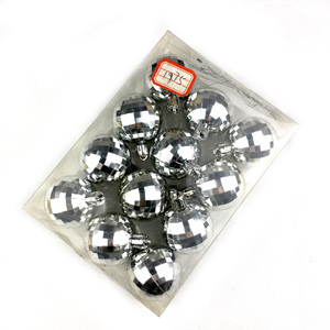 Boules plastiques à suspendre pour arbre de noël, 1 pièce, accessoires de décoration, maison - Product Image 1