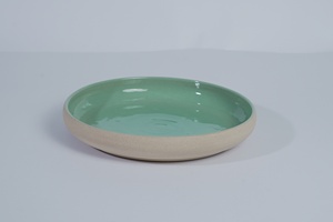 Assiette à pâtes en porcelaine premium à glaçure réactive profonde pour service en restaurant et saladiers - Product Image 2