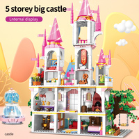 WOMA TOYS Fournisseur Enfant Enfants Fille Terre de Fée Grand Château Princesse Prince Jeu de Rôle Scène Blocs de Construction Briques
