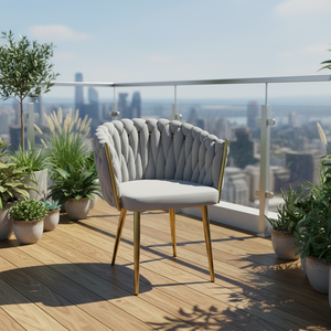 Sillas de Comedor Rosa Intenso, Sillas Tapizadas Negras para Comedor, Mesa de Comedor, Silla de Comedor de Tela con Respaldo Alto - Product Image 3