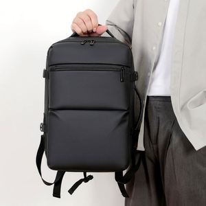 New Fashion Expandable Waterproof Oxford Laptop <b>Backpack</b> <b>Large</b> Capacity Durable Business Travel <b>Backpack</b> With Custom Logo - Product Image 3