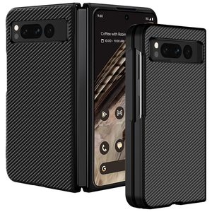 Slim <strong>Fiber</strong> Pattern PCase Anti-shock Anti-drop Protective Case Cover for <strong>Google</strong> Pixel Fold Mobile Phone Shell - Product Image 1