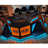 VR Warship 2026, Nuevo Entretenimiento AR/VR, Simulador de Montaña Rusa 5D para 9 Personas, Máquina de Juegos de Arcade 3D, Simulador de Vuelo 7D