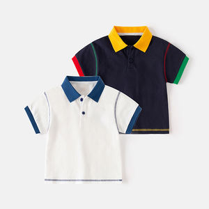 Camiseta de Manga Corta para Niños, Estilo Coreano 2026, Polo para Niños, Camiseta de Verano con Cuello Solapa, a la Moda, Combinable con Todo - Product Image 2
