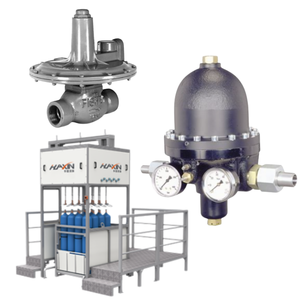 Estación Reguladora de Gas de Alta Presión Emerson Tartarini, Regulador de Presión RP/10, Válvula Reguladora de Presión Fisher 133 - Product Image 1