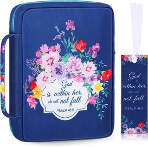 Housse de protection pour Bible de grande taille BSCI avec poignée résistante - Sac de transport pour Bible, étui pour journal pour femmes - Product Image 1