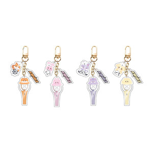Vente en gros Spot : Porte-clés en acrylique Ateez Acre, figurine de dessin animé DIY, pendentif de sac trois pièces, tendance mode Star Periphery - Product Image 4