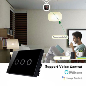 1/2/3 Gang Smart Wall <strong>Switch</strong> WIFI Crystal Glass <strong>Wireless</strong> <strong>Light</strong> <strong>Switch</strong> Tuya App WIFI Remote <strong>Switch</strong> With google Alexa - Product Image 4