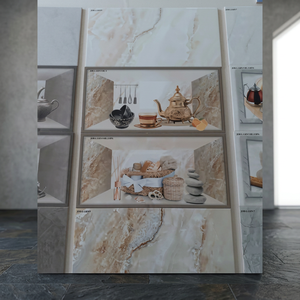 Carrelage mural décoratif en céramique numérique 300x600mm motif tasse à thé, couleurs vives, 30x60cm, meilleur prix, pour salle de bain, mur et sol - Product Image 4