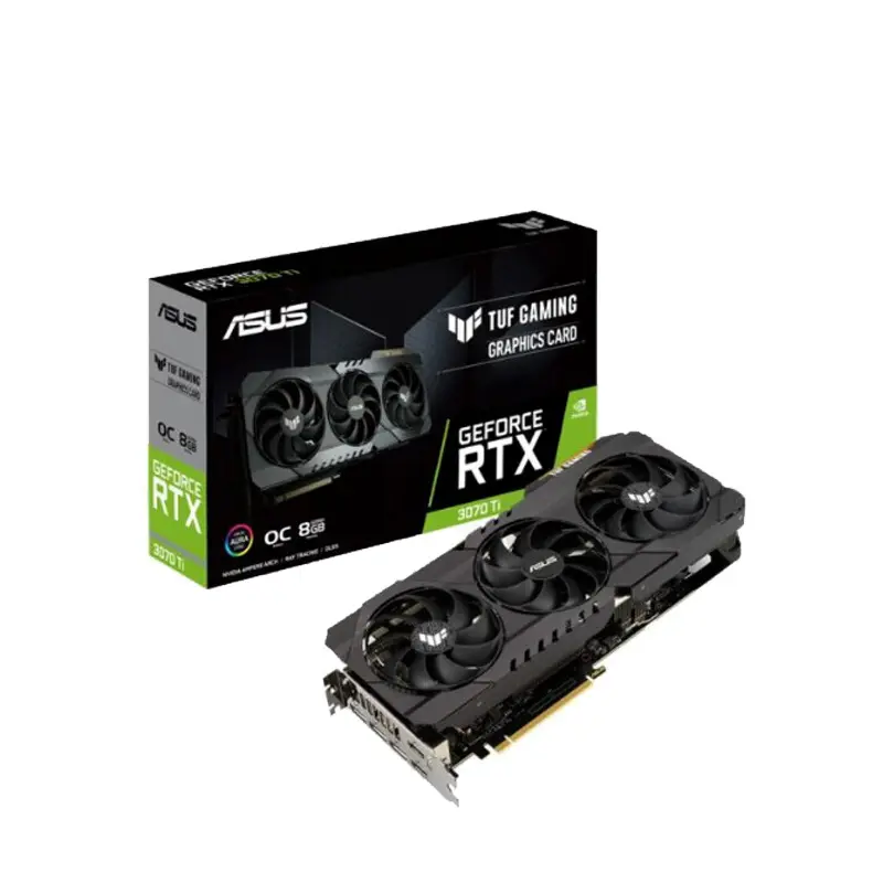 도매 TUF RTX 3070 TI O8G 게임용 카드 GeForce RTX 3070 3080 3090 그래픽 카드 GPU 카드