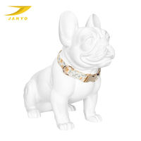 Collier pour chien personnalisé OEM ODM avec motif floral, boucle en métal doré à dégagement rapide, collier pour animal de compagnie en cuir souple réglable