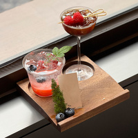 Plateau de dégustation de whisky en bois avec logo laser, 2 emplacements pour verres et fente pour carte de notes, en noyer et sapelli, plateau de dégustation de vin pour brasserie, distillerie, bar