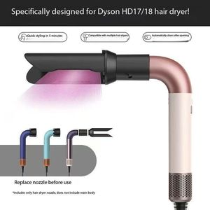 Sèche-cheveux et fers à friser Dys avec buses de lissage magnétiques, fonction double humide/sec, outil de coiffage portable pour la maison - Product Image 4