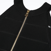 Robe Courte Chic Vespera Sans Manches Col Rond Coupe Ajustée Évasée en Maille pour Femme – Idéale Soirée, Mariage, Bal de Promo