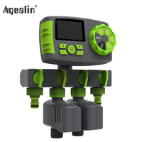 Contrôleur professionnel de système d'irrigation de jardin, minuterie d'arrosage programmable à 4 voies, minuterie d'irrigation goutte à goutte automatique