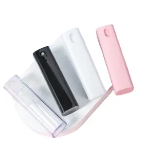 Refillable 10ml Plastic Square Tube Pocket Size Travel Perfume Spray Bottle