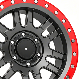ล้อออฟโรดสีแดงลาย Beadlock ขนาด 5x114.3 5x120 5x112 5x114.3 สำหรับ E91 359m F33 Tt Mk2 ล้อฟอร์จ - Product Image 6