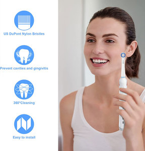 Têtes de <span class=keywords><strong>brosse</strong></span> à dents électriques de rechange 8 pièces recharge Compatible avec le nettoyage des dents 7000/Pro 1000/9600/5000/3000/8000 - Product Image 2