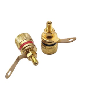 Brass <strong>Speaker</strong> <strong>Terminal</strong>, Banana Socket <strong>Terminal</strong>, <strong>Speaker</strong> Audio <strong>Connector</strong> - Product Image 1