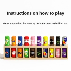 Best Selling Creative Wood Game Set Interactive Beverage Matching & Color Sorting Puzzle for Kids & Toddlers Educational Toys - Product Image 2