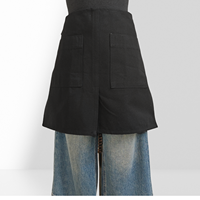 Demi-tablier pour le personnel de restaurant, uniforme de travail pour les dîneurs, les cafés et les restaurants occidentaux