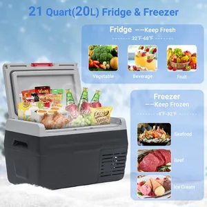 Refrigerador Electrónico para Auto de 20L, Nevera Portátil para Camping, Enfriador de 20QT, Congelador para Auto, Nevera de Hielo para Auto, Nevera de 12 Voltios para Auto - Product Image 4
