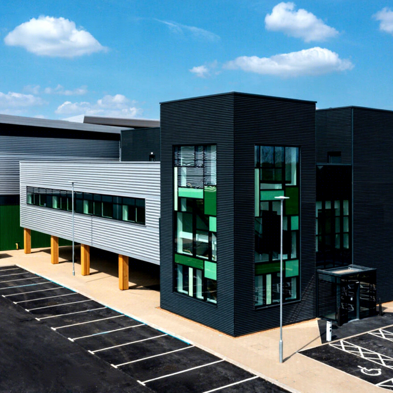 Modern Prefabricated Office Building with Steel