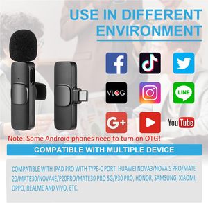Nhà Máy Bán Buôn Di Động Không Dây Stereo Lavalier Microphone Phỏng Vấn Trực Tiếp Ngoài Trời Mini Tiếng Ồn Hủy Bỏ Ve Áo <span class=keywords><strong>Mic</strong></span> - Product Image 5