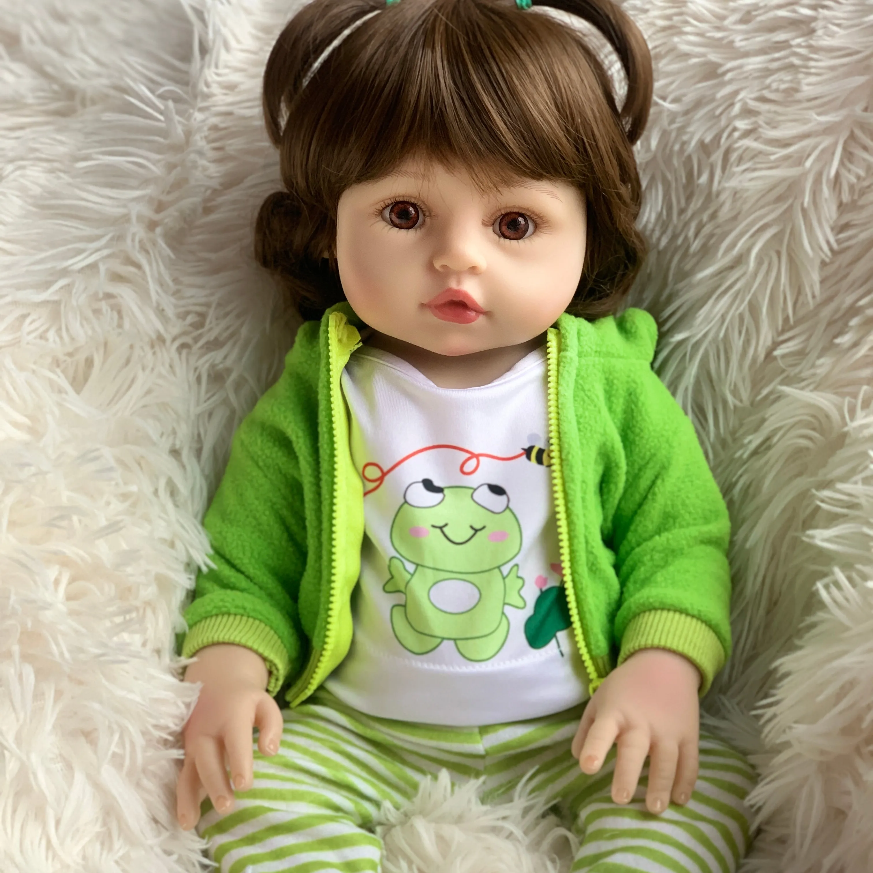 R & B all'ingrosso pollici a buon mercato Em realistico Mini neonato modello realistico giocattolo Loli ragazze vestiti e Silicone bambole rinate