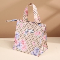 Tas Kain Non-Woven Rept Lixin Custom Laminasi Ramah Lingkungan Motif Bunga Segar Gaya Jepang Wenzhou Siap Kirim
